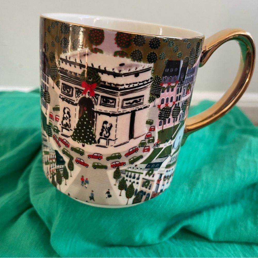 Anthropologie Noel A Paris mug and plate set NEW - Picture 5 of 14